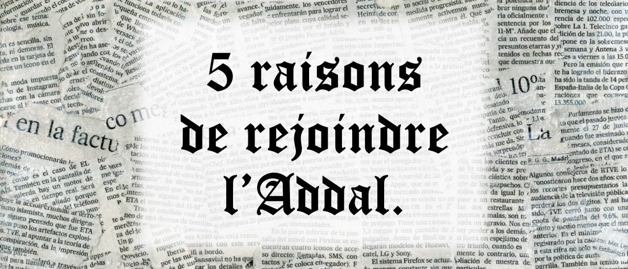 5 raisons de rejoindre l’ADDAL!